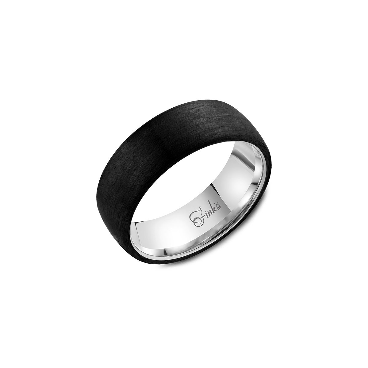 Men's Black Wedding Band from Fink's Jewelers