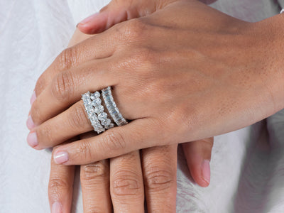 A Diamond Wedding Band to Showcase Eternity on Her Finger