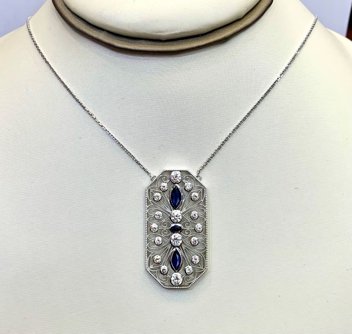 Heirloom Pendant on Thin Chain