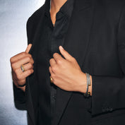 Model wearing David Yurman jewelry pieces