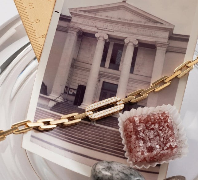 Roberto Coin Paperclip link necklace from Fink's Jewelers