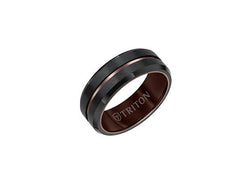 Black Men's Wedding Band at Fink's Jewelers