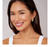LAGOS Caviar Gold Large Omega Clip Earrings on model