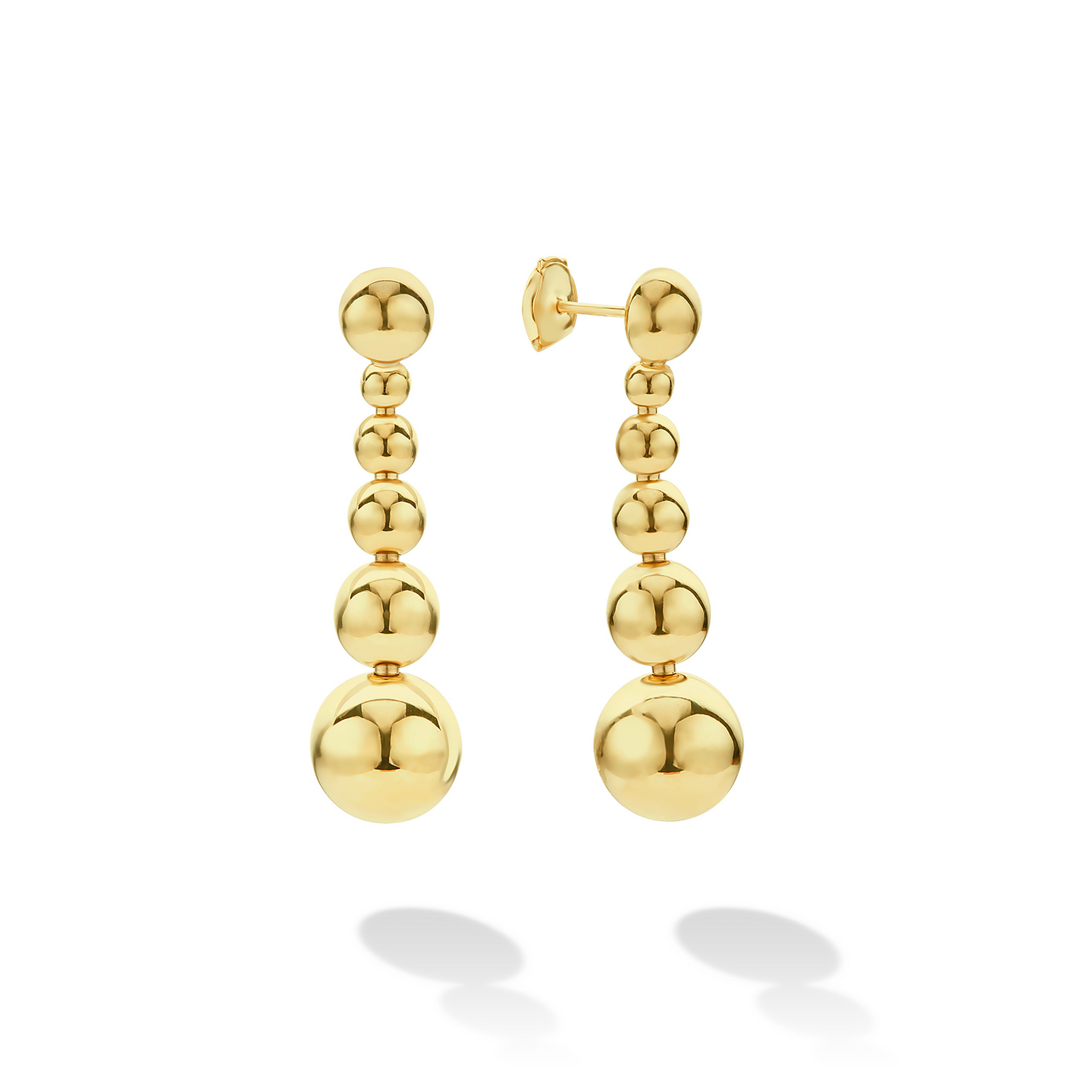 LAGOS Caviar Gold Graduated Bead Drop Earrings