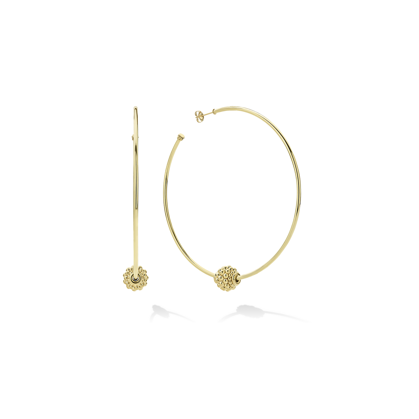 LAGOS Caviar Gold Large Hoop Earrings