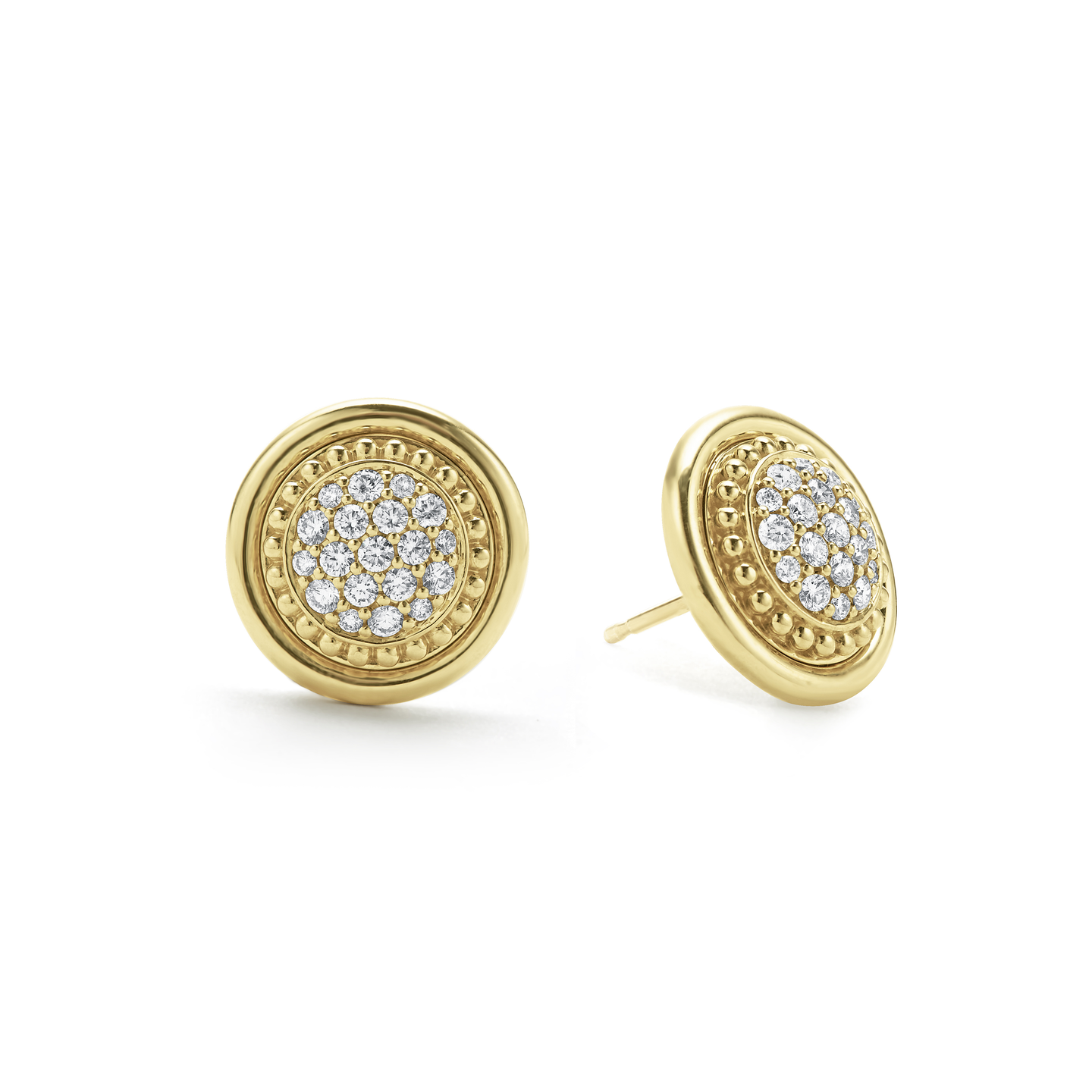 LAGOS Meridian 18K Gold Diamond Stud Earrings