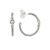 LAGOS Signature Caviar Two Tone Hoop Earrings