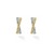 LAGOS Caviar Lux Small Gold X Diamond Hoop Earrings