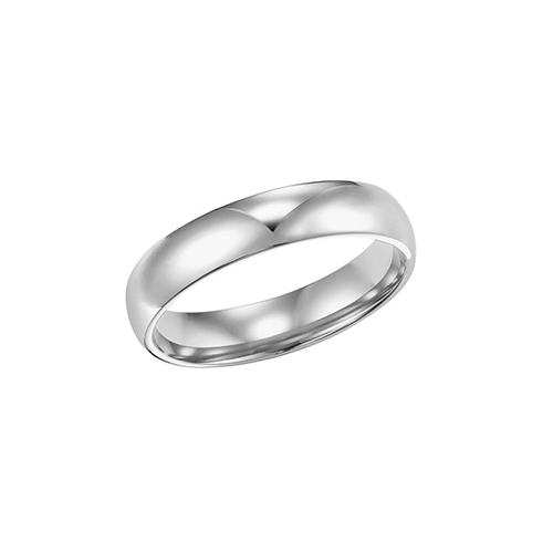 Low Dome Band, 4mm | Platinum Men's Wedding Band | Fink's