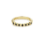 LAGOS Caviar Gold 18K Yellow Gold and Black Diamond Stacking Ring