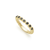 LAGOS Caviar Gold 18K Yellow Gold Stacking Ring with Black Diamonds