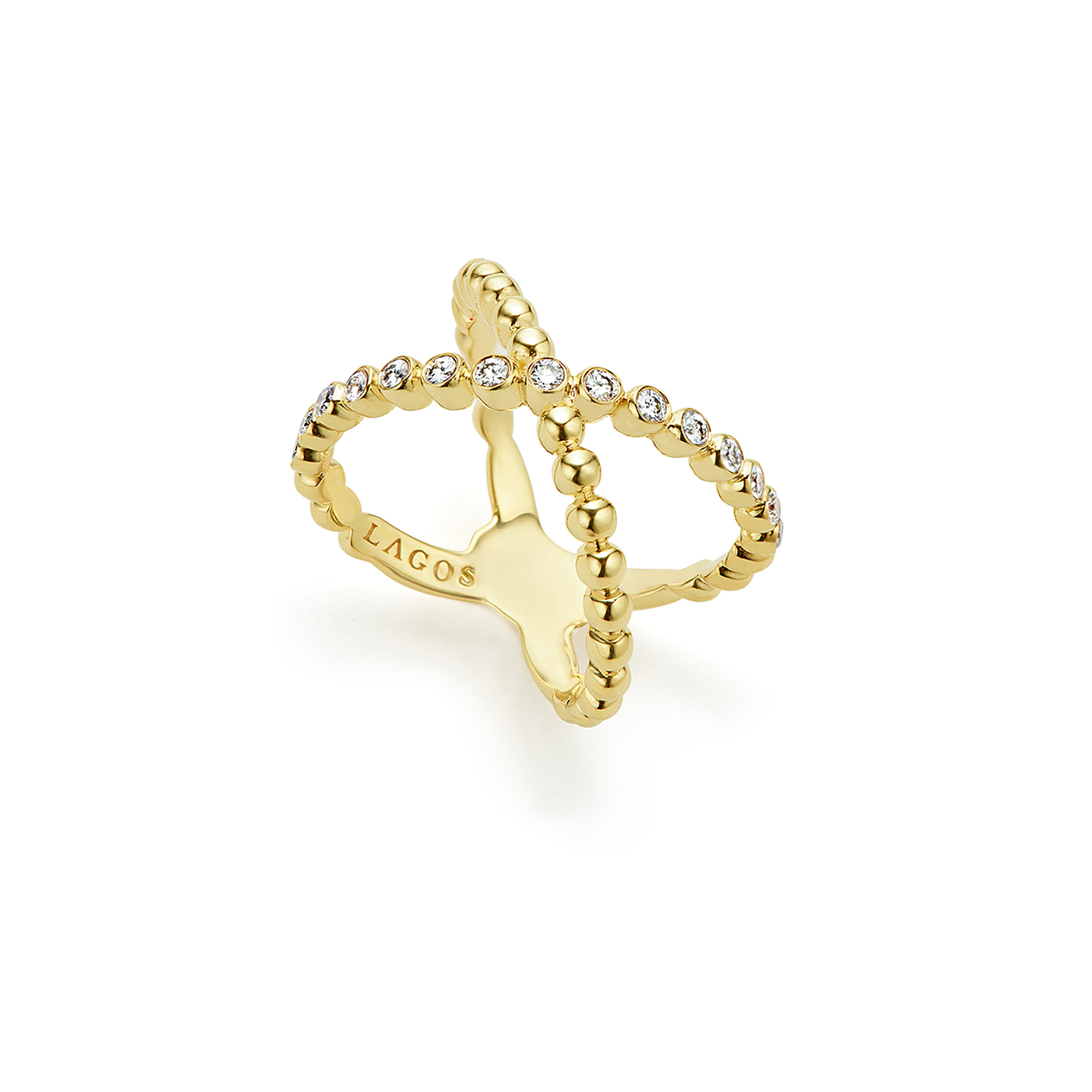 LAGOS Caviar Gold X Diamond Ring | Fink's Jewelers