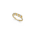 LAGOS Signature Caviar 18K Yellow Gold and Diamond Superfine Band Ring