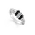 LAGOS Black Caviar Thin Ceramic Diamond Ring