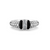 LAGOS Black Caviar Thin Ceramic Diamond Ring