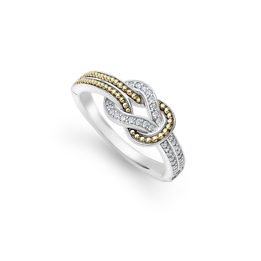LAGOS Newport Two Tone Knot Diamond Ring