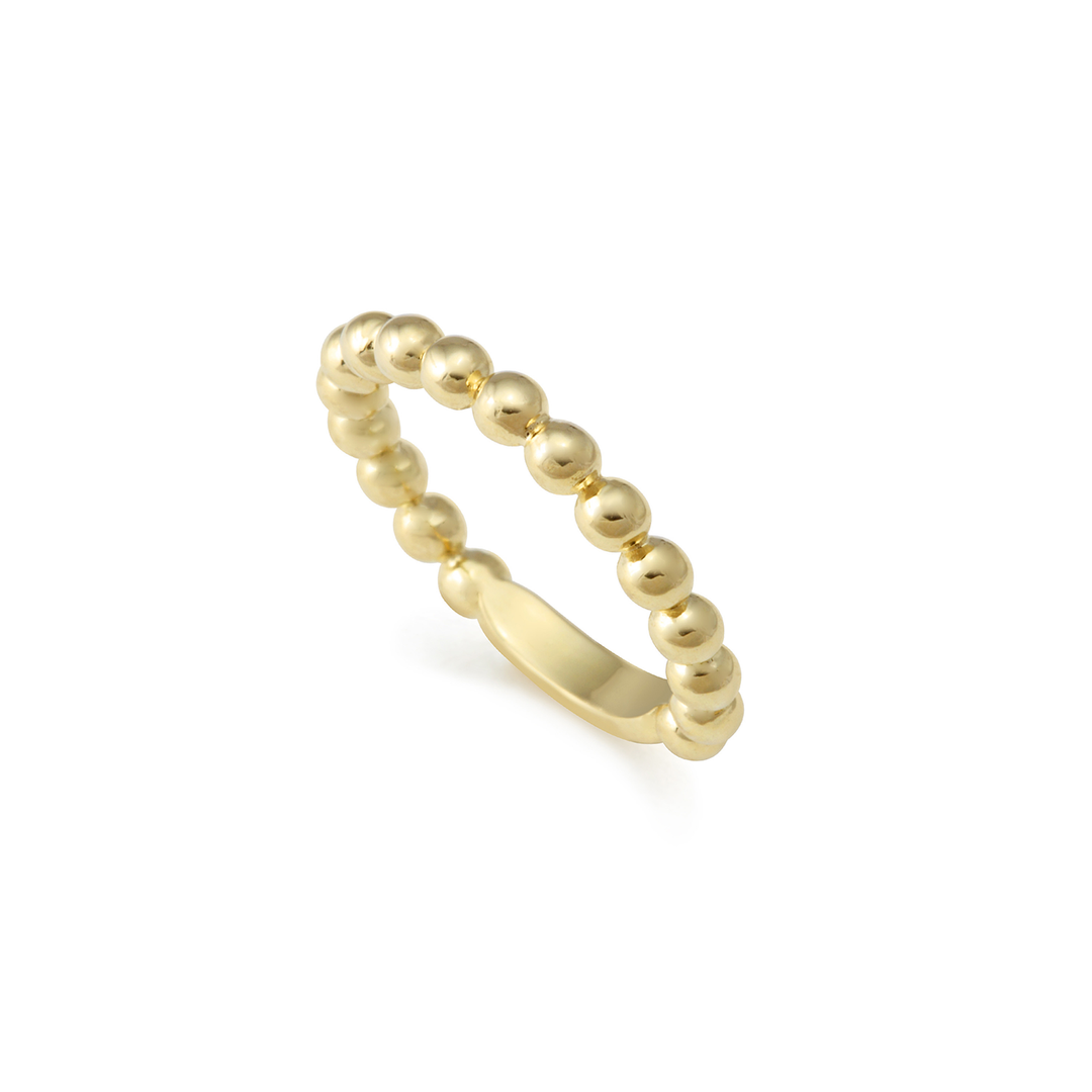 LAGOS Caviar Gold Beaded Stacking Ring | Fink's Jewelers