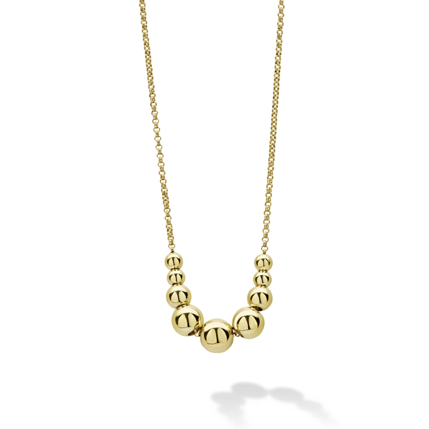 LAGOS Caviar Gold 18K Gold Graduated Bead Necklace
