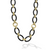 LAGOS Gold &amp; Black Caviar Ceramic Link Necklace