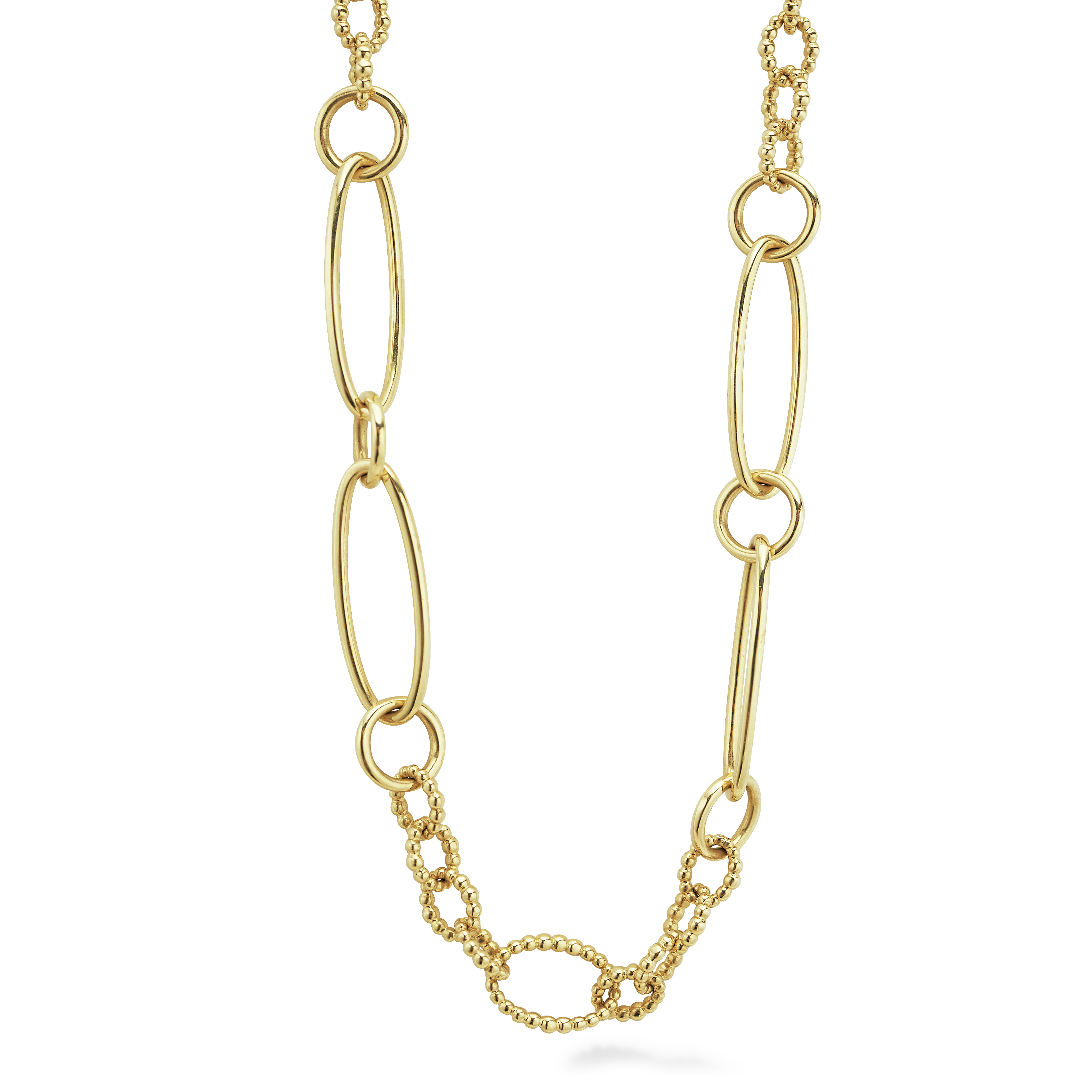 LAGOS Signature Caviar 18K Gold Link Necklace | Fink's