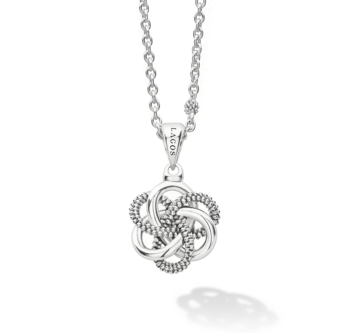LAGOS Love Knot Small Sterling Silver Pendant Necklace
