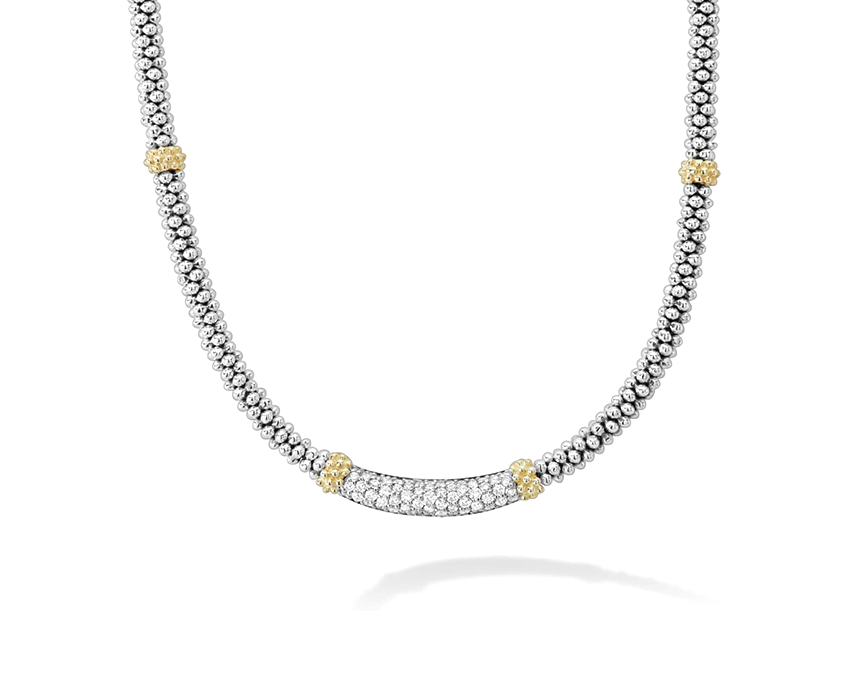 LAGOS Caviar Lux 3mm Diamond Necklace