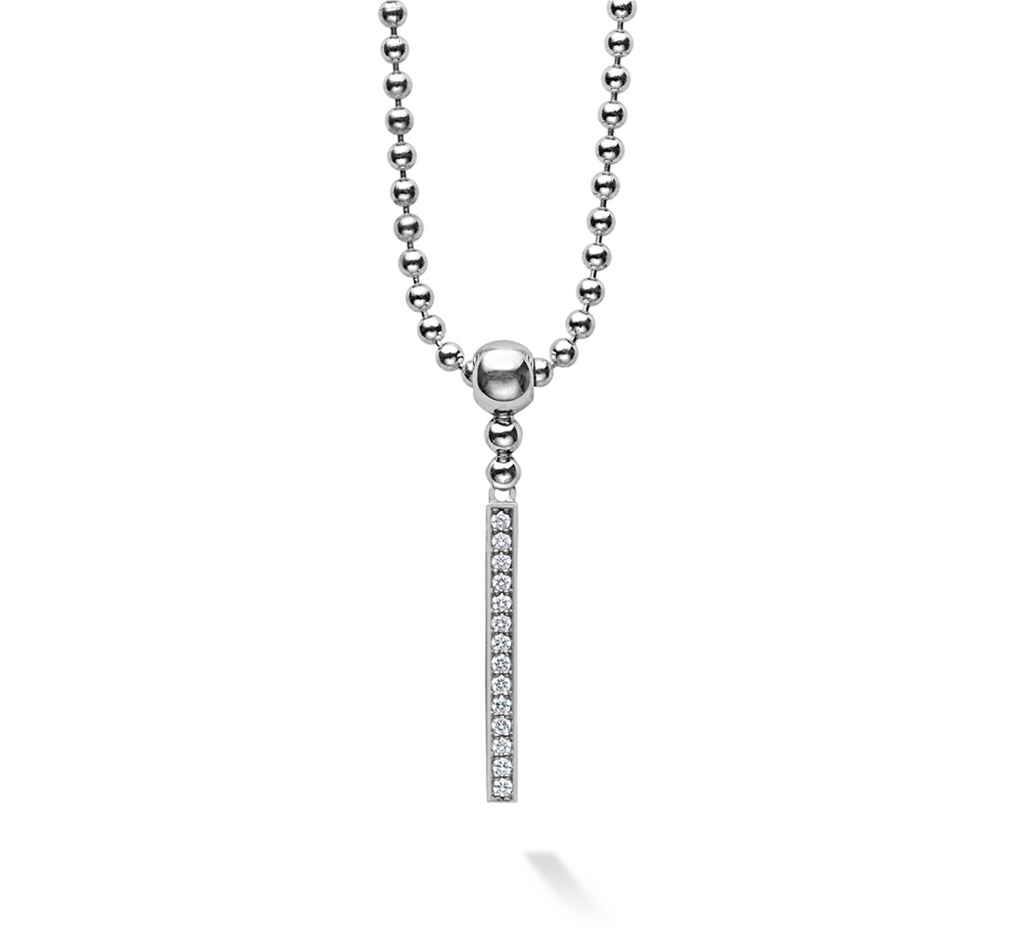 LAGOS Caviar Spark Linear Diamond Pendant Necklace