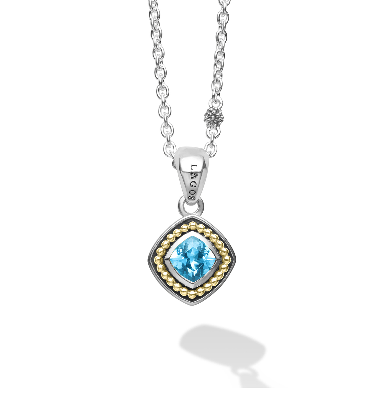 LAGOS Rittenhouse Swiss Blue Topaz Pendant Necklace