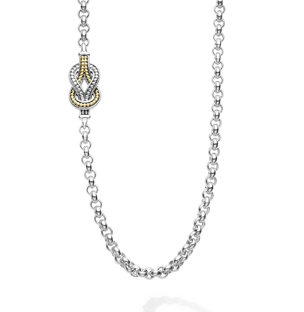 LAGOS Newport Four Station Two Tone Knot Necklace