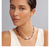 LAGOS Black Caviar Silver Station Ceramic Beaded Necklace on Model