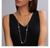 LAGOS Luna Pearl Link Necklace on Model