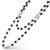 LAGOS Caviar Icon Long Black Ceramic Beaded Necklace
