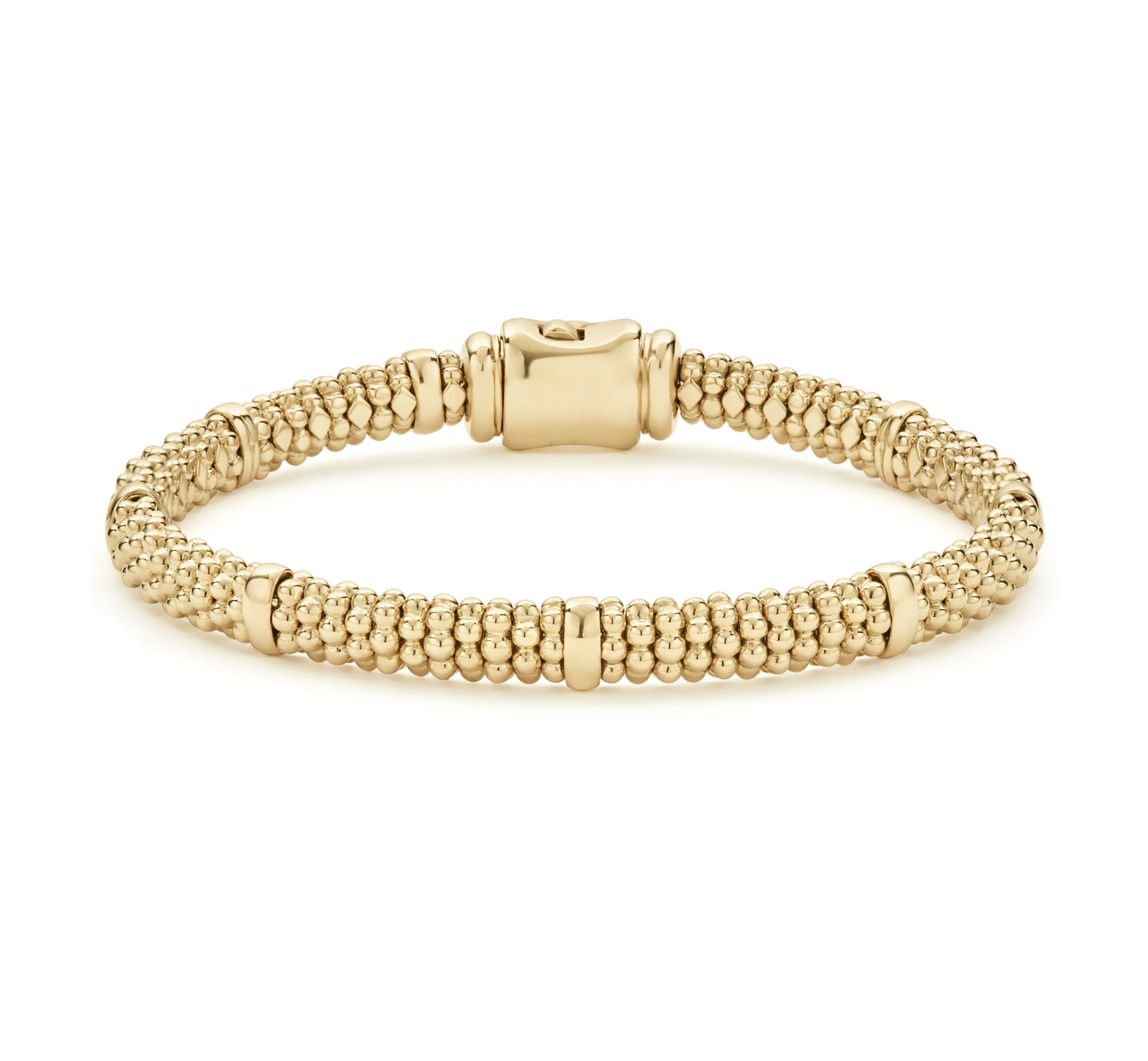 LAGOS Caviar Gold 6mm Station Bracelet