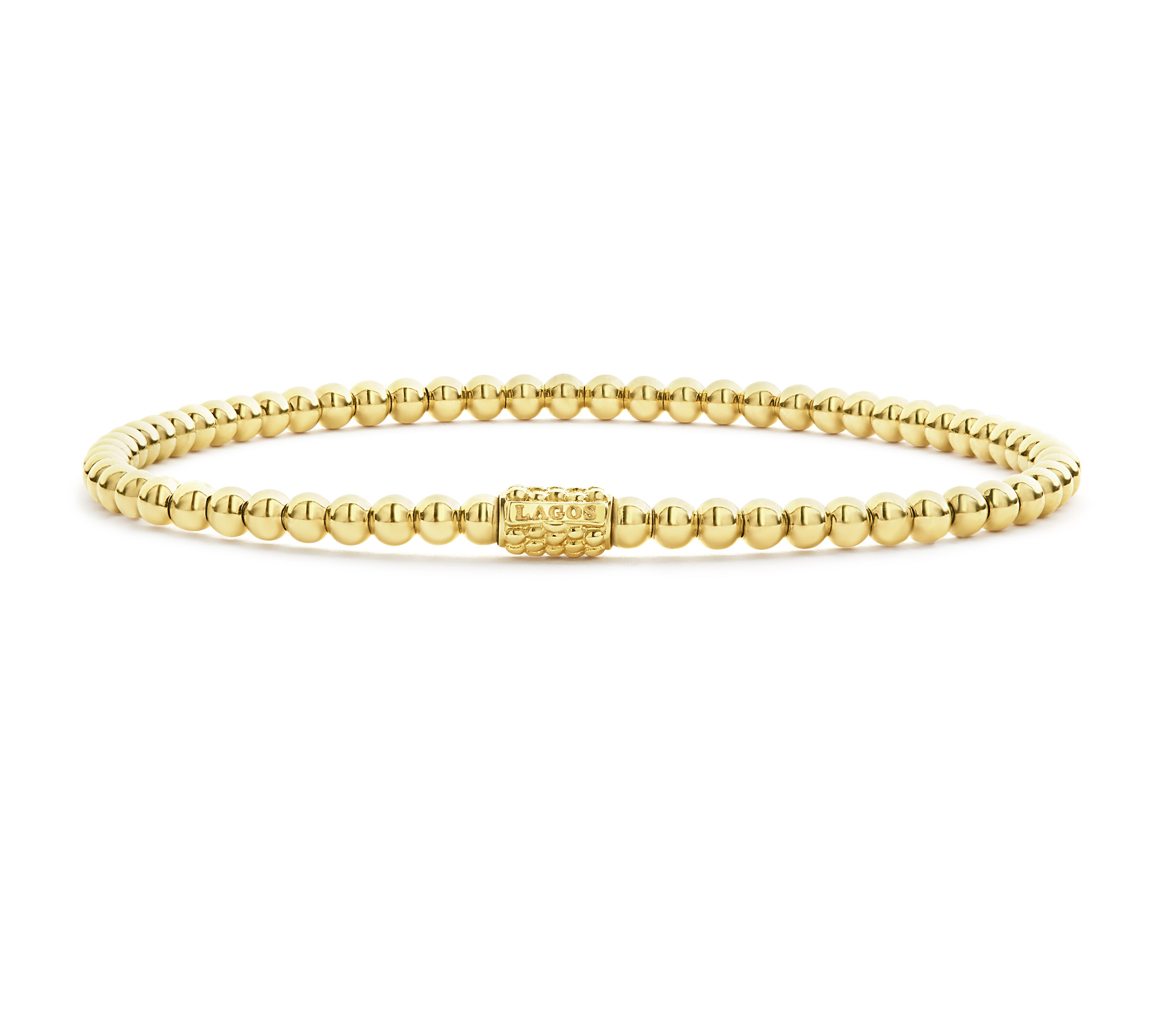 LAGOS Caviar Gold 3mm Bead Bracelet