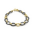 LAGOS Gold &amp; Black Caviar Ceramic Link Bracelet