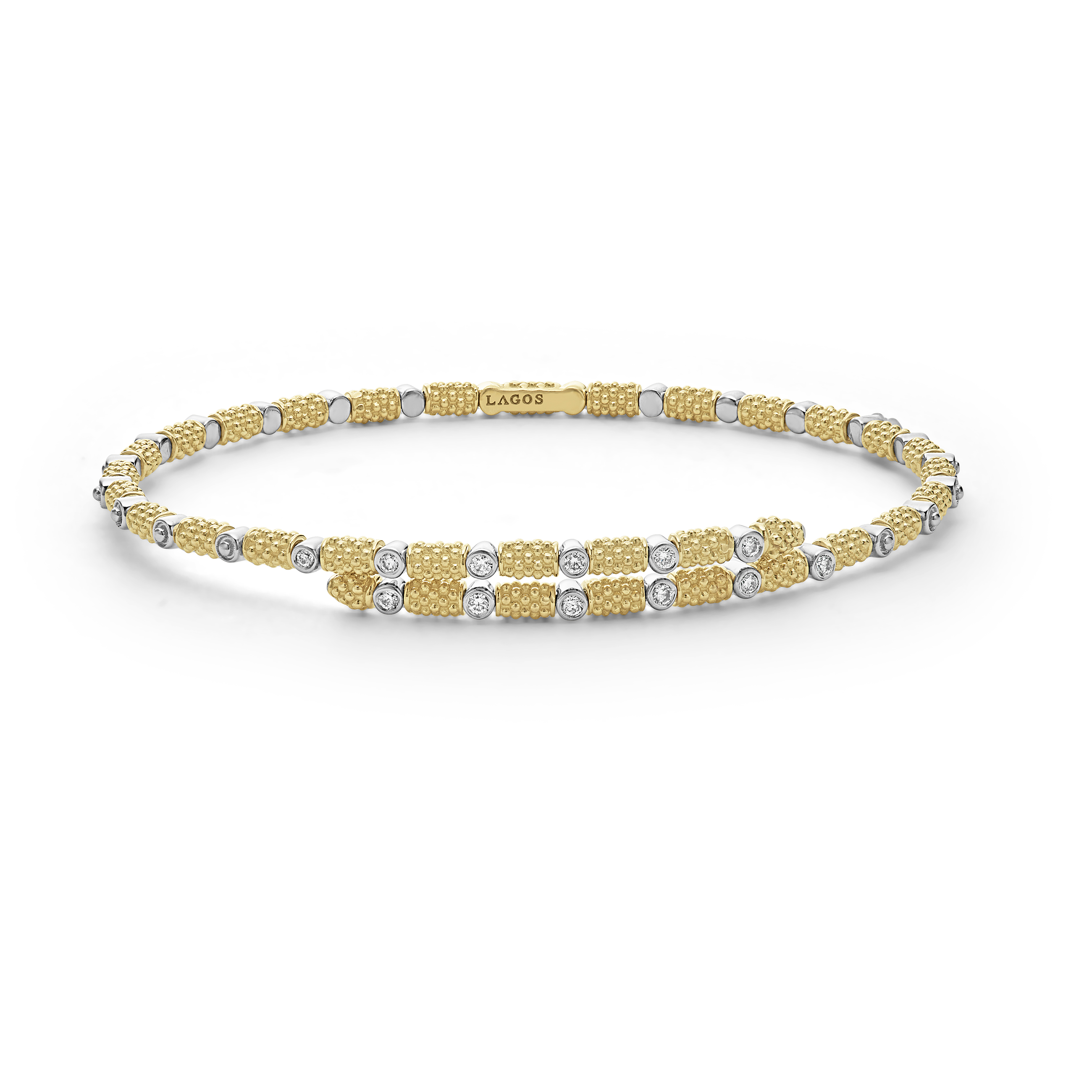 LAGOS Gold and Diamond Superfine Cuff Bracelet Fink's