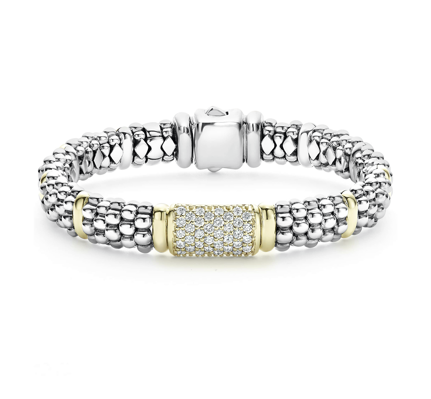 LAGOS Signature Caviar 9mm Diamond Bracelets