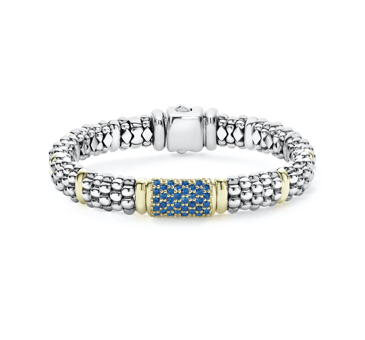 LAGOS Signature Caviar 9mm Blue Sapphire Bracelet