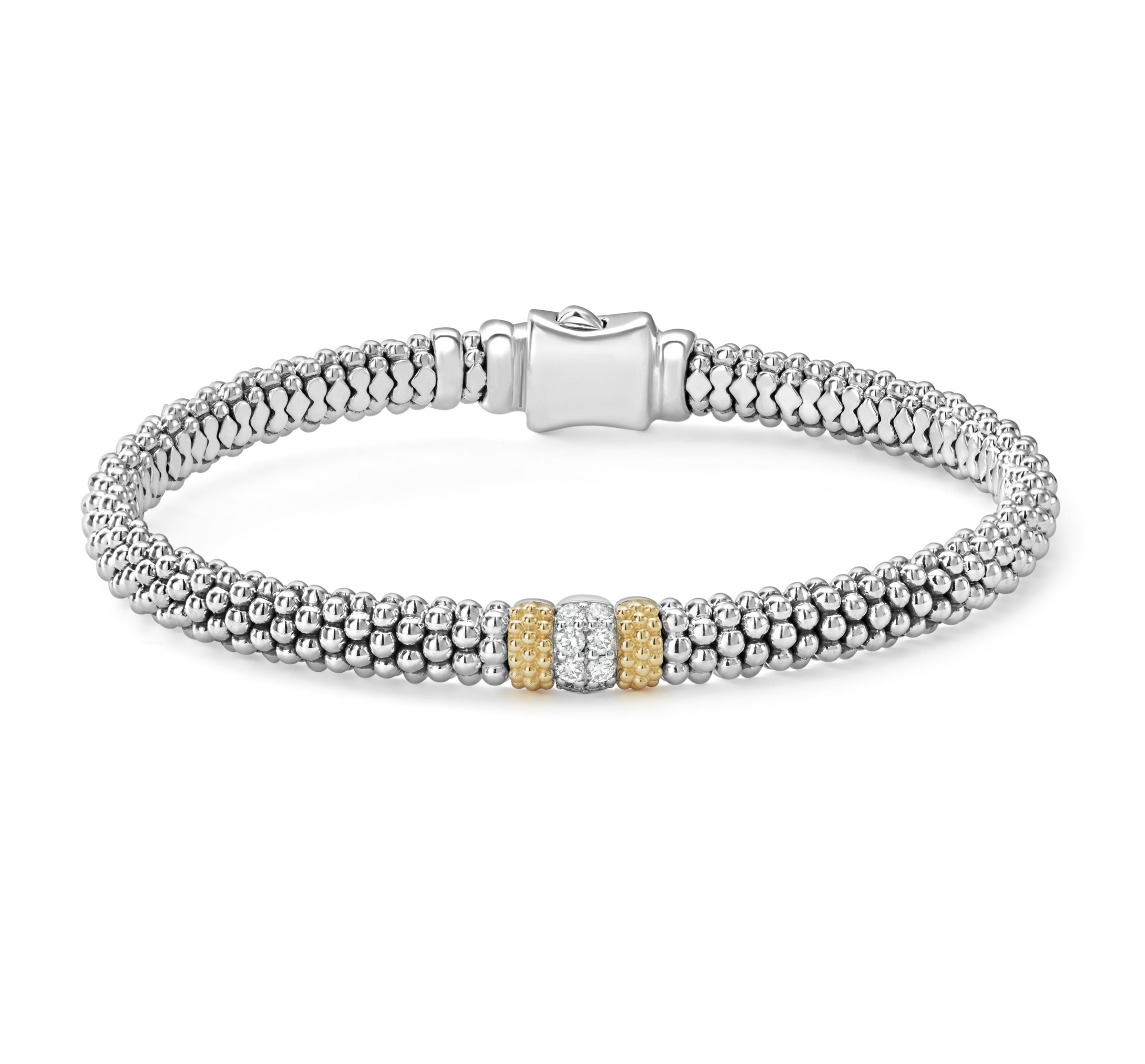 Bracelet Tennis Diamant 113.62 Ct Argentium 935 - Diamant Synthétique, Luxe Royal