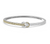 LAGOS Newport Two Tone Knot Diamond Cuff Bracelet