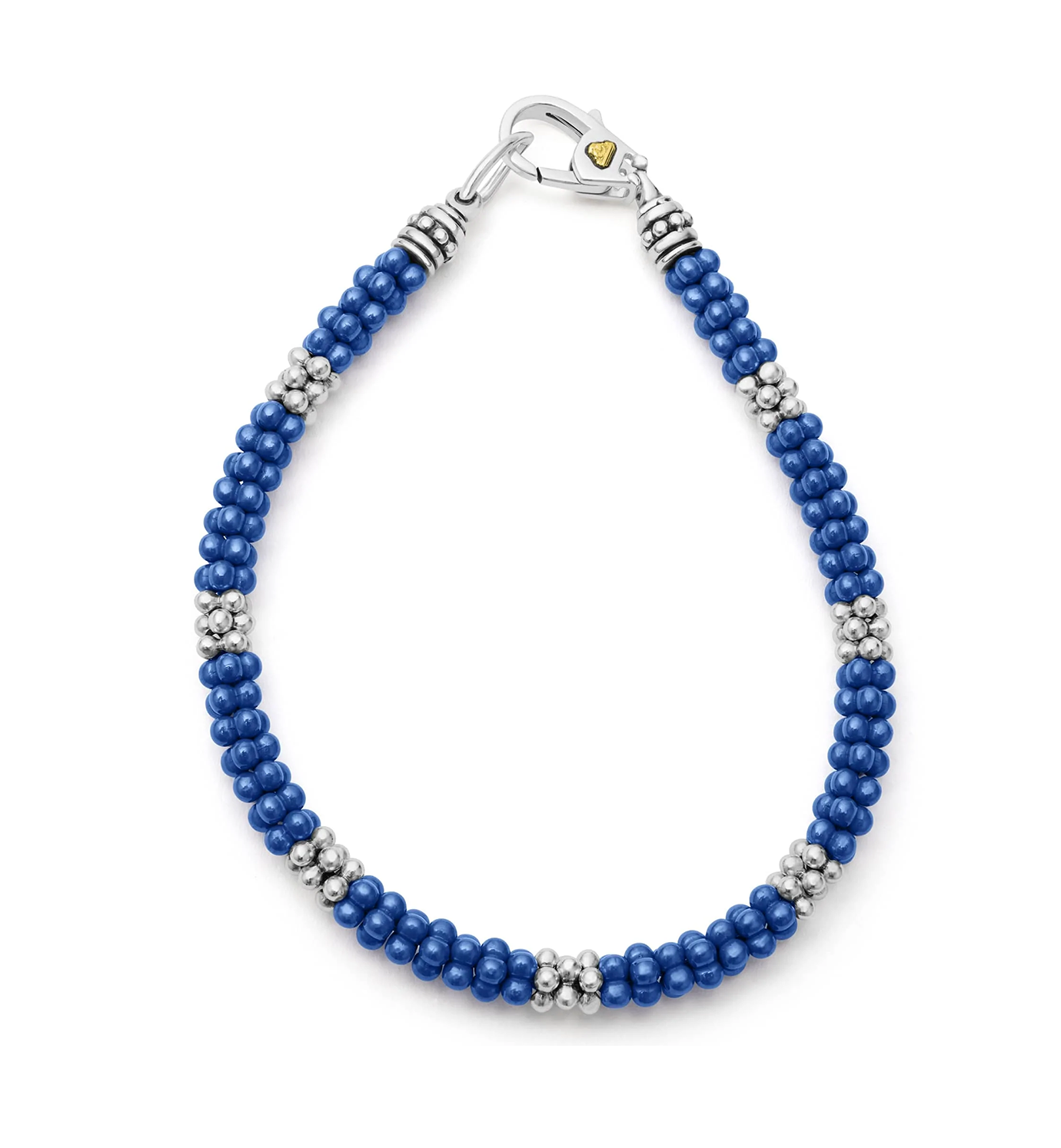 LAGOS Blue Caviar Seven Silver Station Ceramic Bracelet