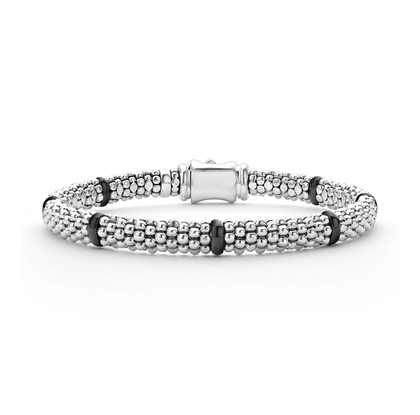LAGOS Black Caviar Ceramic Station Caviar Bracelet, 6mm