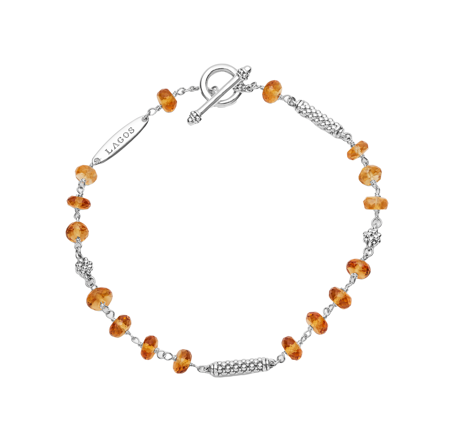 LAGOS Caviar Icon Citrine Beaded Bracelet