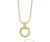LAGOS Gold &amp; Black Caviar Circle Pendant Necklace