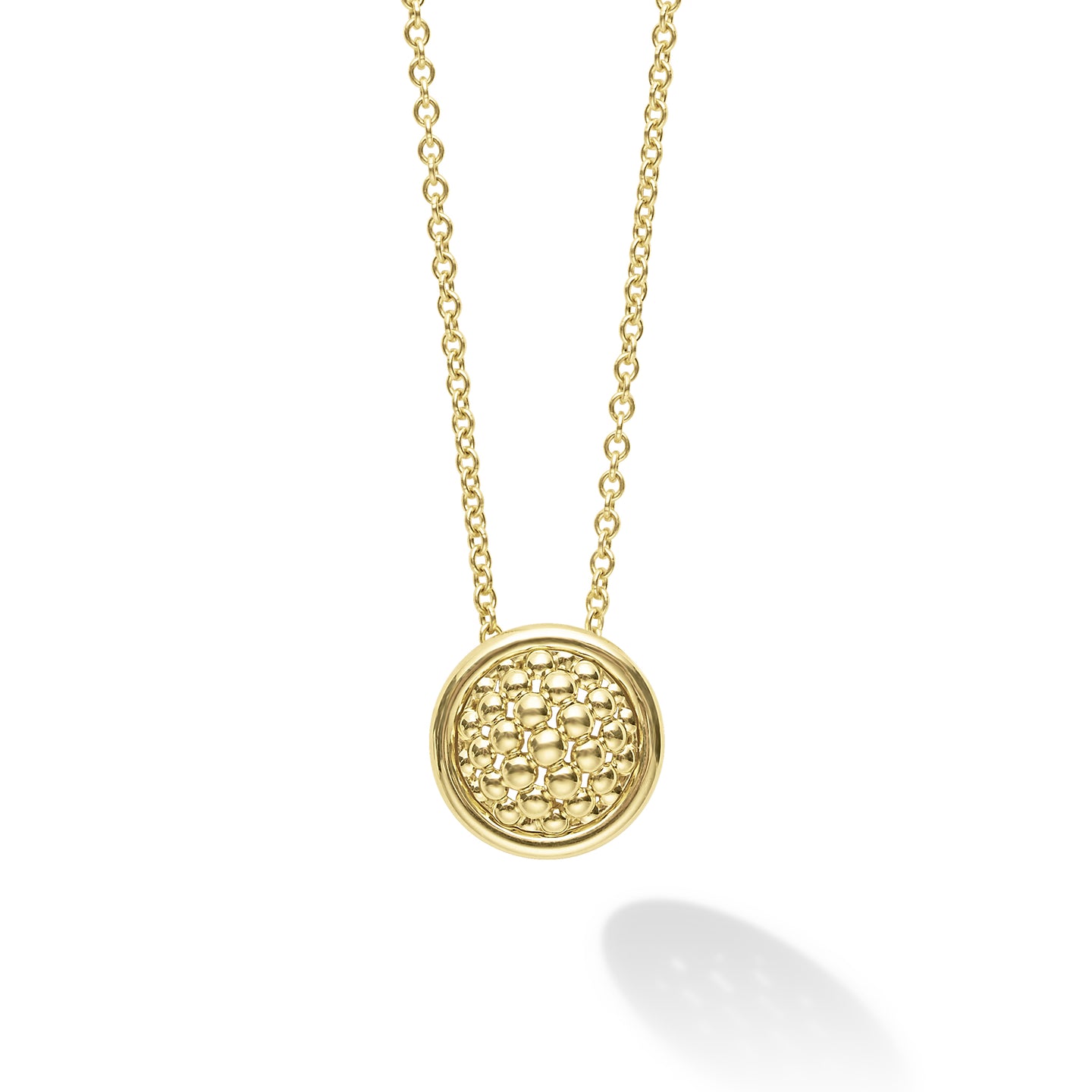 LAGOS Meridian 18K Gold Circle Pendant Necklace