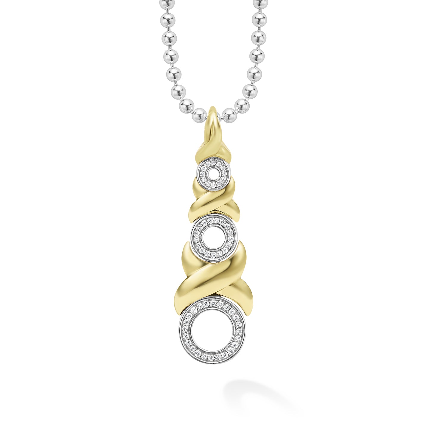 LAGOS Embrace 18K Gold XO Diamond Necklace