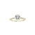 Fink&#39;s Exclusive 14K Yellow Gold Round Diamond Pave Shank Engagement Ring in .51ct