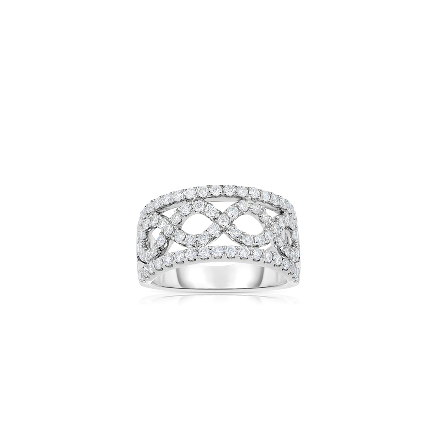 Sabel Collection White Gold Round Diamond Fashion Ring