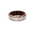 Triton Men&#39;s 7mm Espresso Tungsten Carbide Step Edge Wedding Band with Hammered Center
