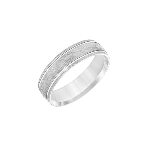 Fink's 14K White Gold Wire Finish Band